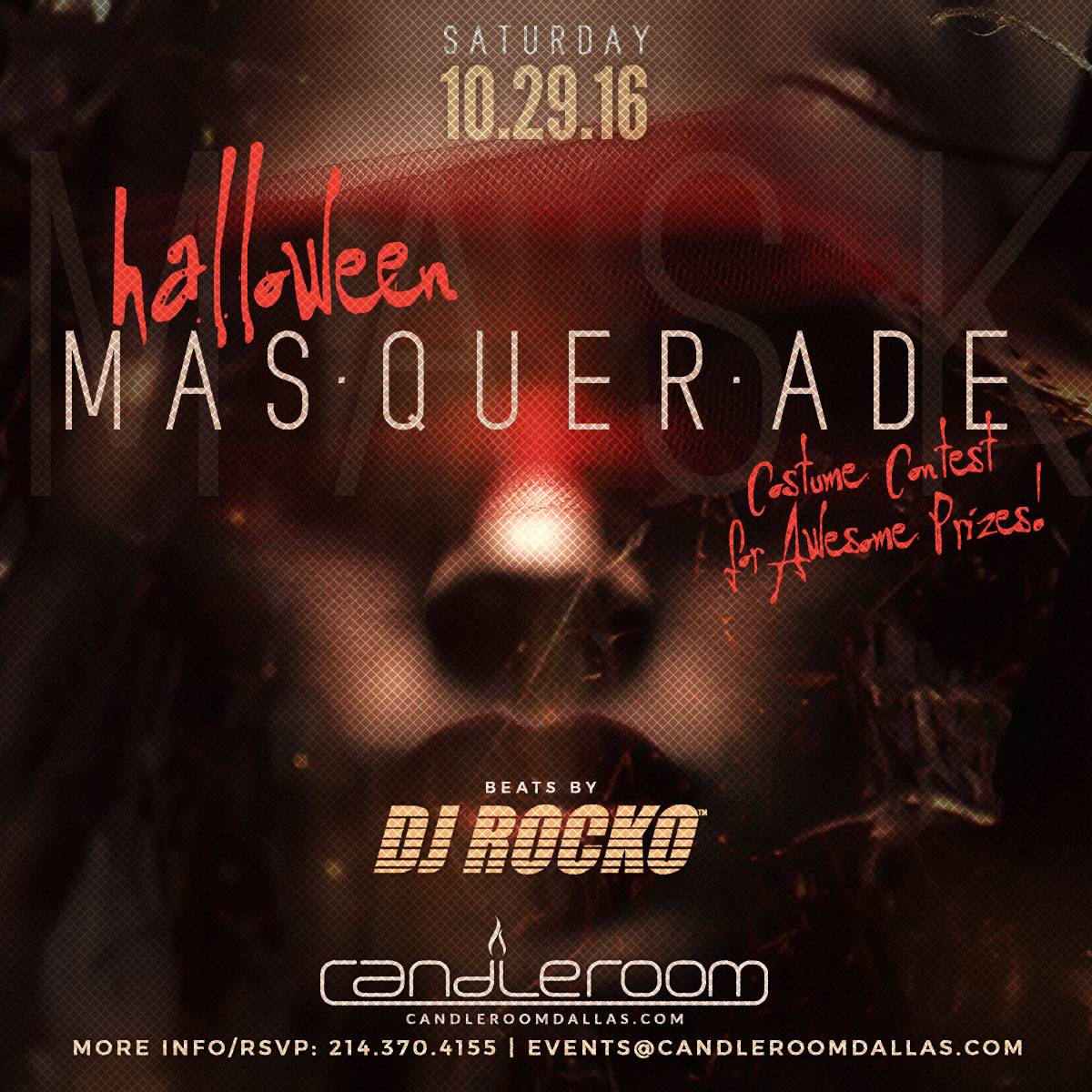 Halloween Masquerade 10/29 candleroom